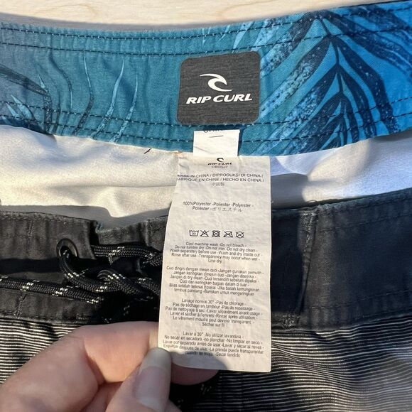Rip Curl Board Shorts Mens 38 Colorblock Colorful Beach Swim Vacation Cruise - Picture 7 of 10